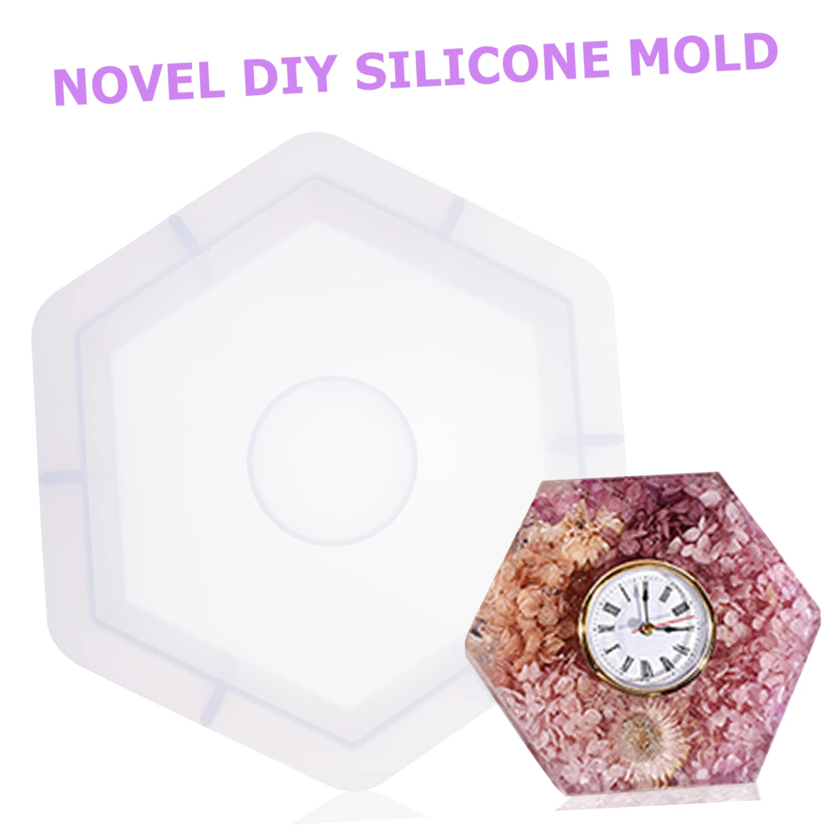 NUOBESTY 3pezzi Stampo Silicone Per Orologio Mold Per Creazioni Artistiche Epossidica Flessibile e Durevole Per Artigianato e Regali Creativi