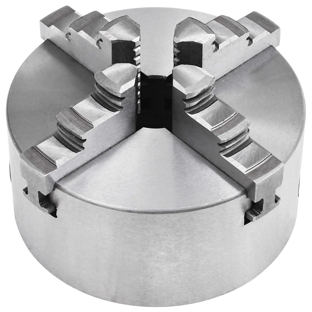 Mandril giratorio de 4 mandriles de 125 mm autocentrado de acero HT300 para torno, mandril de precisión con 30 mm de paso, 3000 rpm