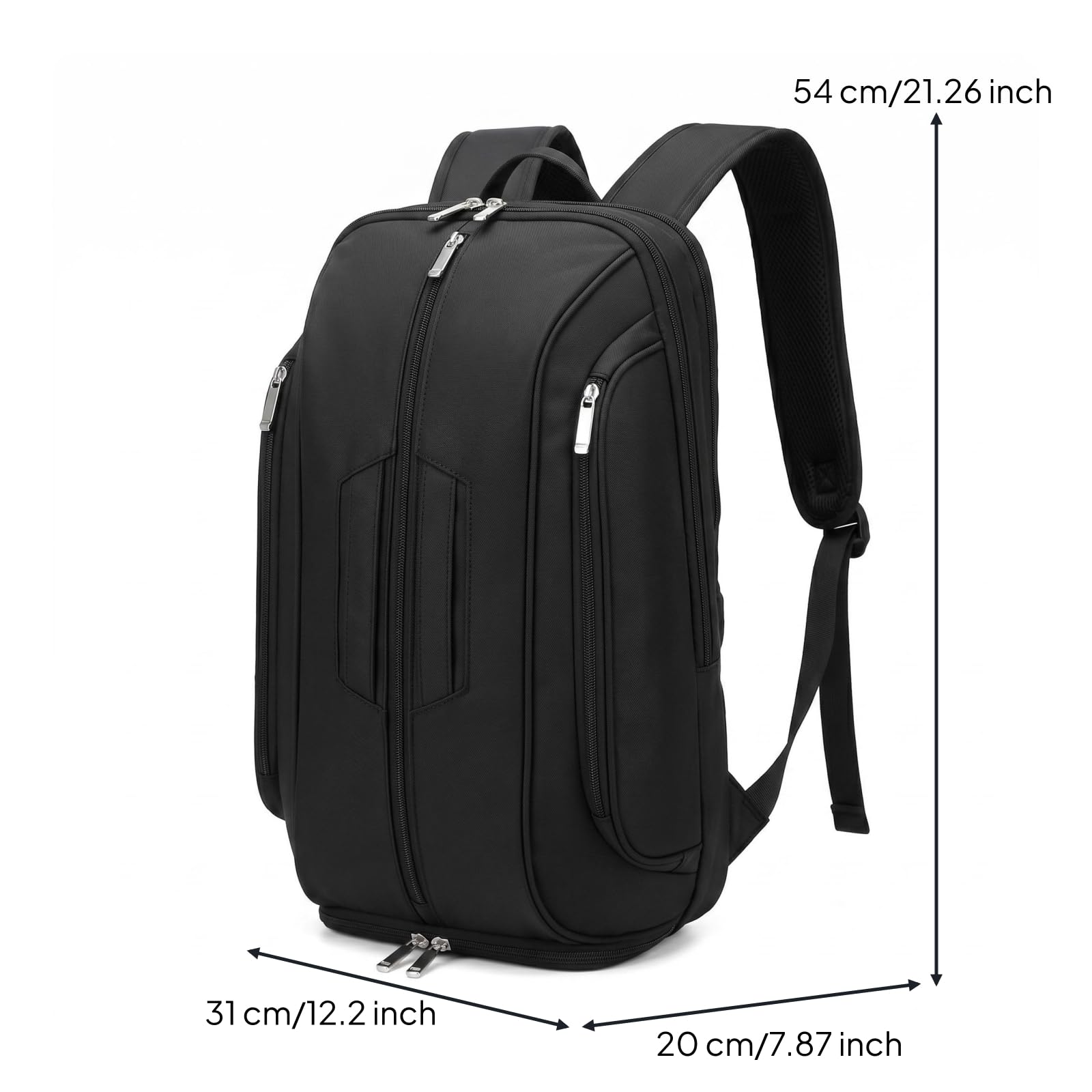 Gralara Badminton-Rucksack gepolsterte Rückengurte Badmintontasche Polyester Schlägerbag