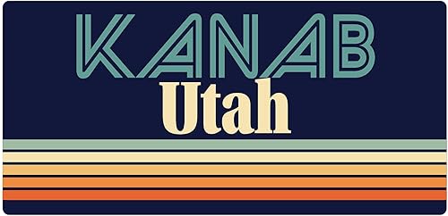 Kanab Utah - Imán para nevera (5.0 x 2.6in), diseño retro