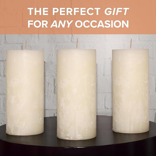 Miniatura 9 de Simply Soson Velas perfumadas de 3 x 6 pulgadas, azúcar de vainilla cálida, fragancia acogedora y relajante, juego de 3 velas para decoración del