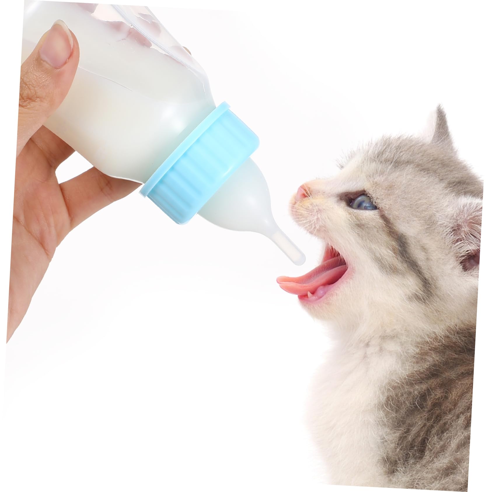 BCOATH Safe Easy Pet Feeding Bottle Nipple for Newborn Animals Kitten Milk Bottle