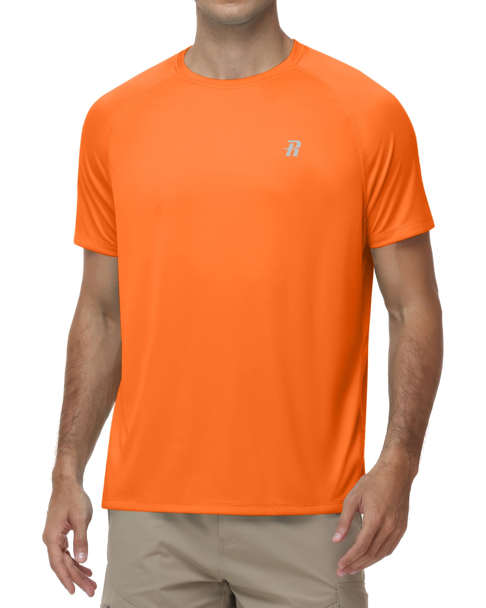Runhit UV Shirt Herren Kurzarm, Schwimmshirt mit UPF 50+ Sonnenschutz, Schnelltrocknendes Rashguard Atmungsaktives Badeshirt für Wassersport, Surfen und Outdoor