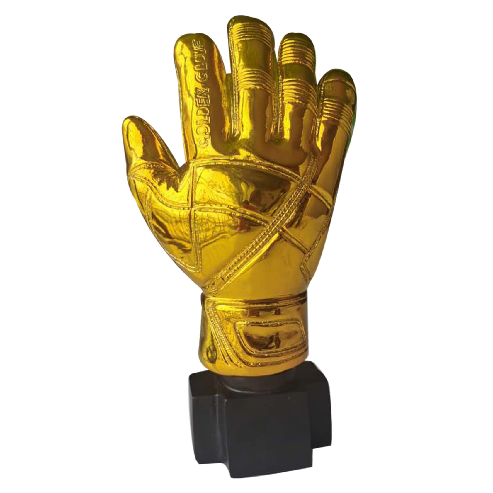 BESPORTBLE Goldene Torwart-Trophäe Aus Kunstharz – Goldener Handschuh Pokal Für Fußball-Wettbewerbe WM Und Ideales Souvenir Und Für Fans Und Sportler