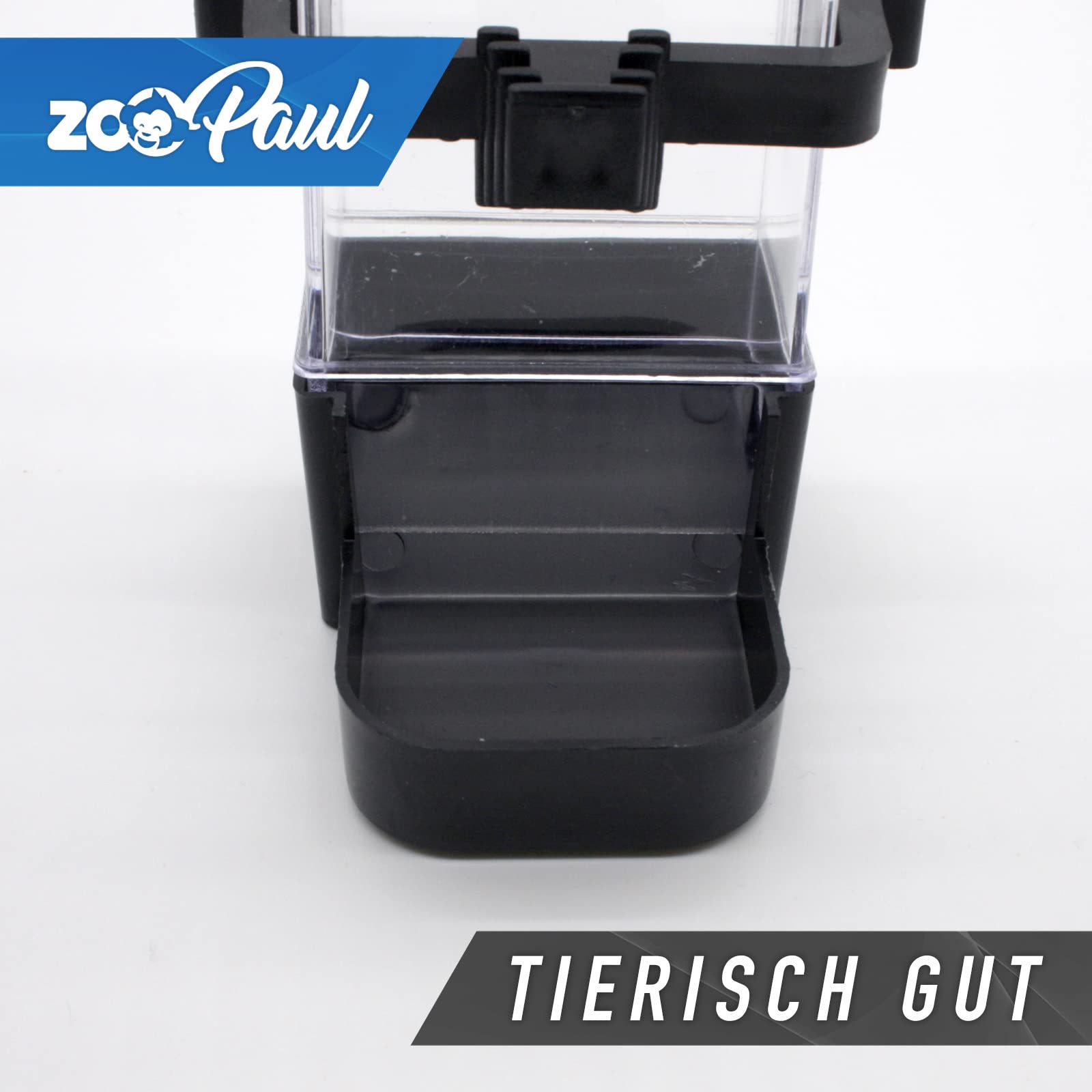 ZooPaul Futternapf Wassernapf Futterspender schwarz auen Napf Vogelkfig  Wellensittich Trnke Vogelfutterspender : Amazon.de: Haustier