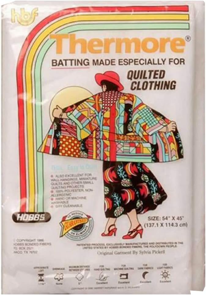 Hobbs Batting Thermore Craft Size Micro Loft Polyester Quilt Batting 54x45