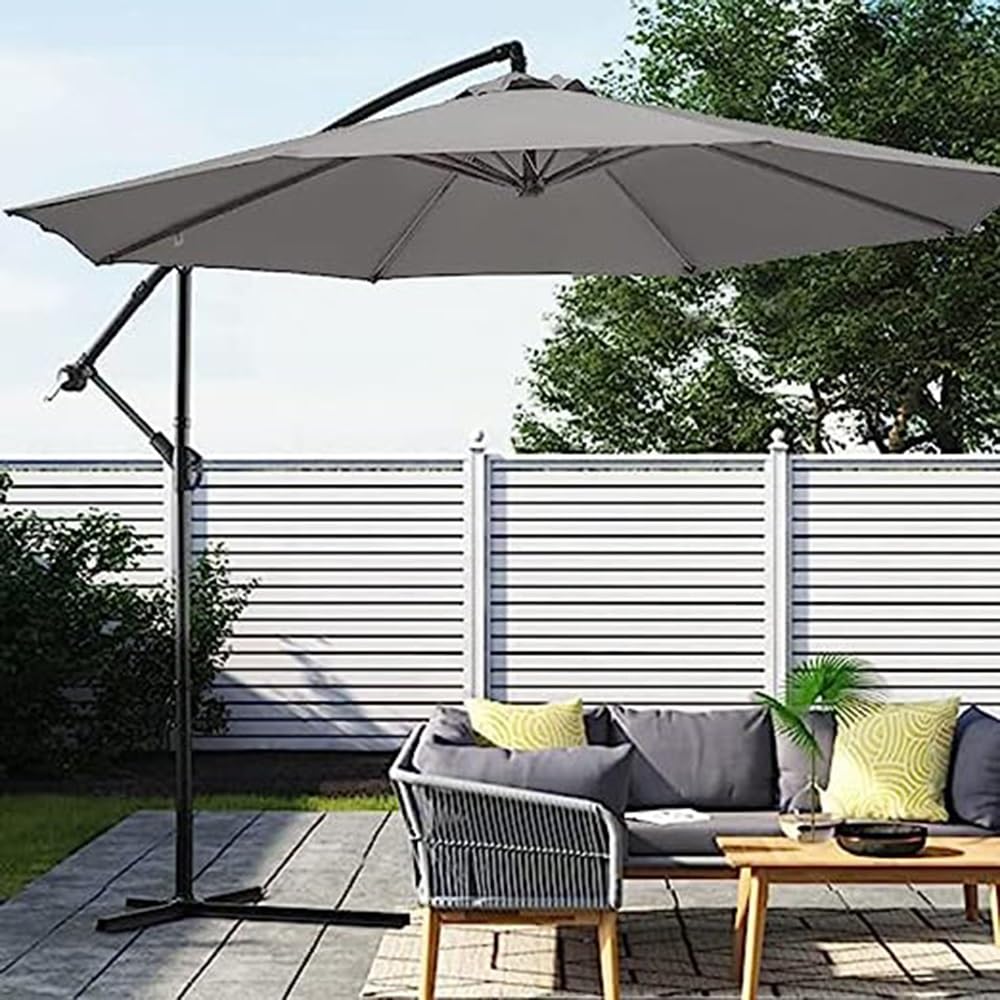 Rechange Toile De Parasol De Jardin Pour 6 Baleines/8 Baleines Auvent De Remplacement Pour Parasol De Terrasse Anti-Ultraviolet