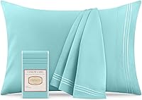 Vista 16 de Mellanni Fundas de almohada – Fundas de almohada lujosas, extrasuaves, refrescantes – 2 PC Colección Iconic Fundas de almohada – Cierre de sobre