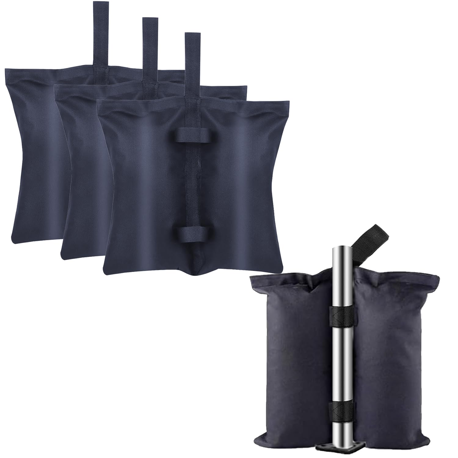 Sac de sable imperméable lestage tonnelle parasol 38x33cm x4