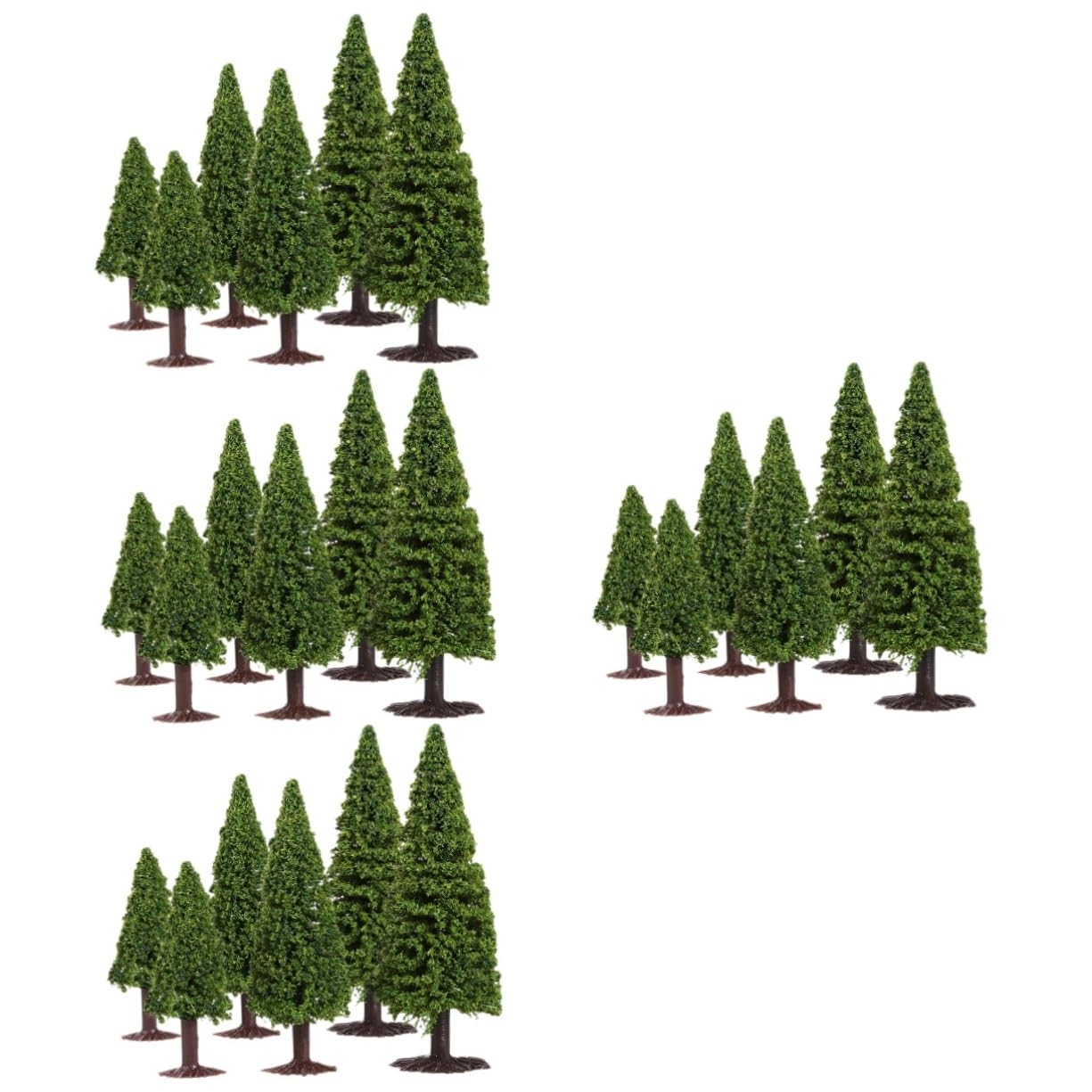 SHINEOFI 24piezas Árboles De Paisaje Artificial para Diorama y Maquetas De De Decoración para y