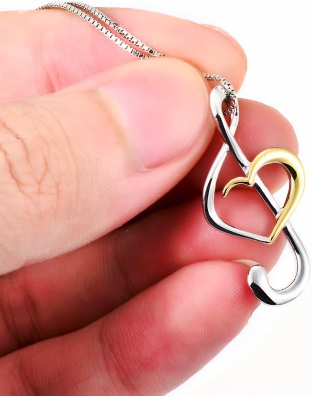 DAOCHONG (Musical Note Necklace Pendant 925 Sterling Silver Jewelry for Women, 18 Inch