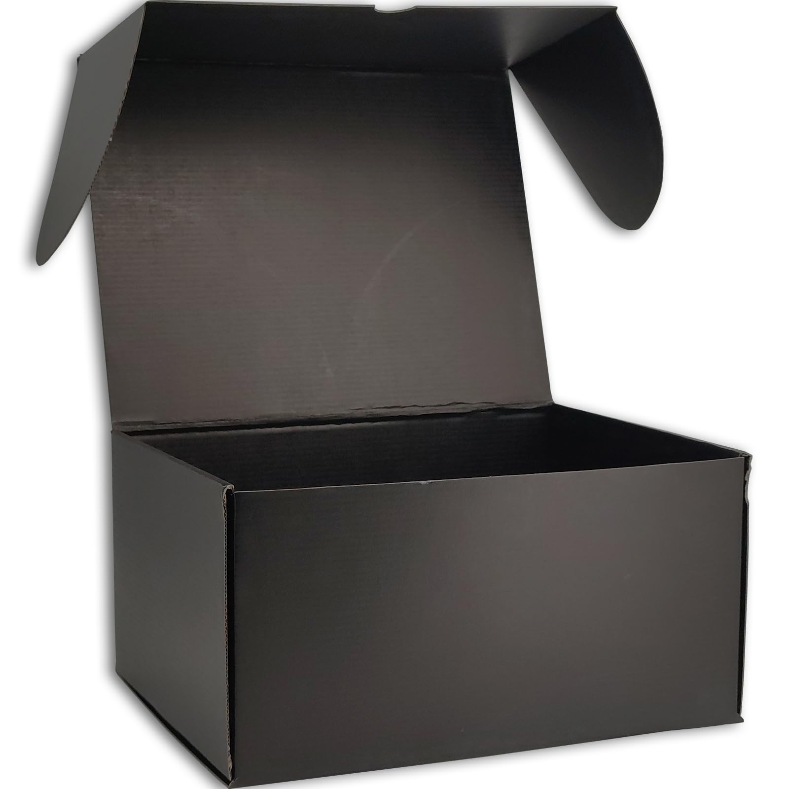 Cenoid Medium Postal Boxes, 30x25.4x15cm Black Postage Parcel Shipping Cardboard Boxes for Posting Shipping Delivery Packaging boxes for Small Business (Pack of 15)