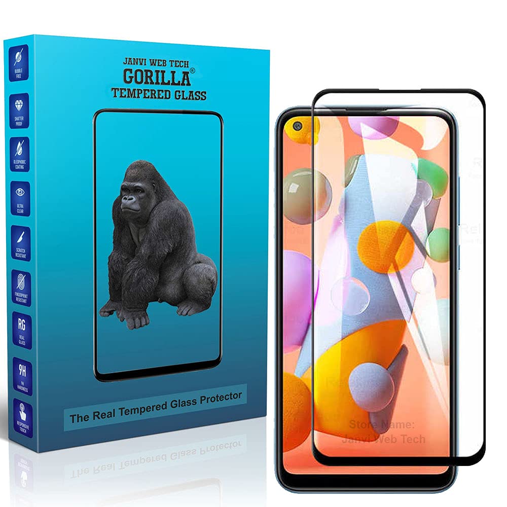 Janvi Web Tech Gorilla Tempered Glass For Samsung Galaxy A11