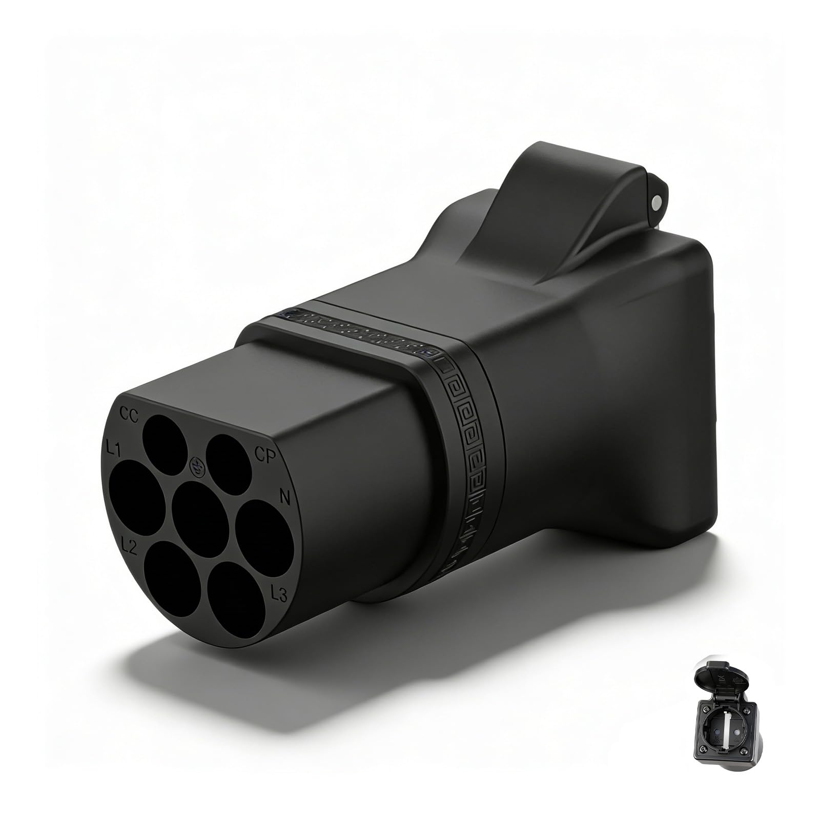 Typ 2 auf Schuko Adapter für Elektroauto Ladestation, 16A 220V 3.5KW Schuko Euro Stecker Kompatibel mit Öffentlichen Ladestationen & Heimladestationen für Roller, Elektrorollstühle, Elektrofahrräder