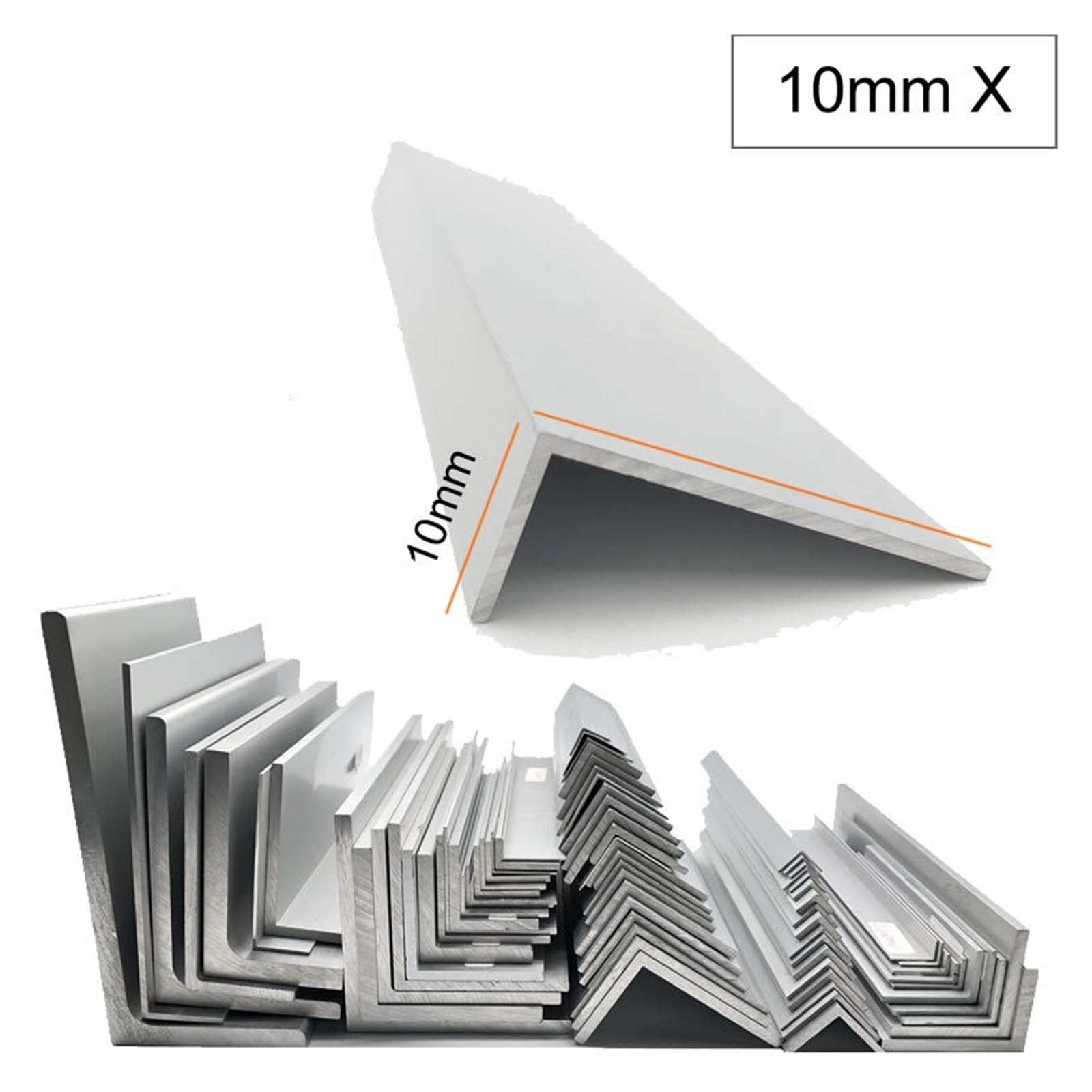 Ángulo de aluminio Perfil de aluminio Perfil triangular de aleación en forma de L