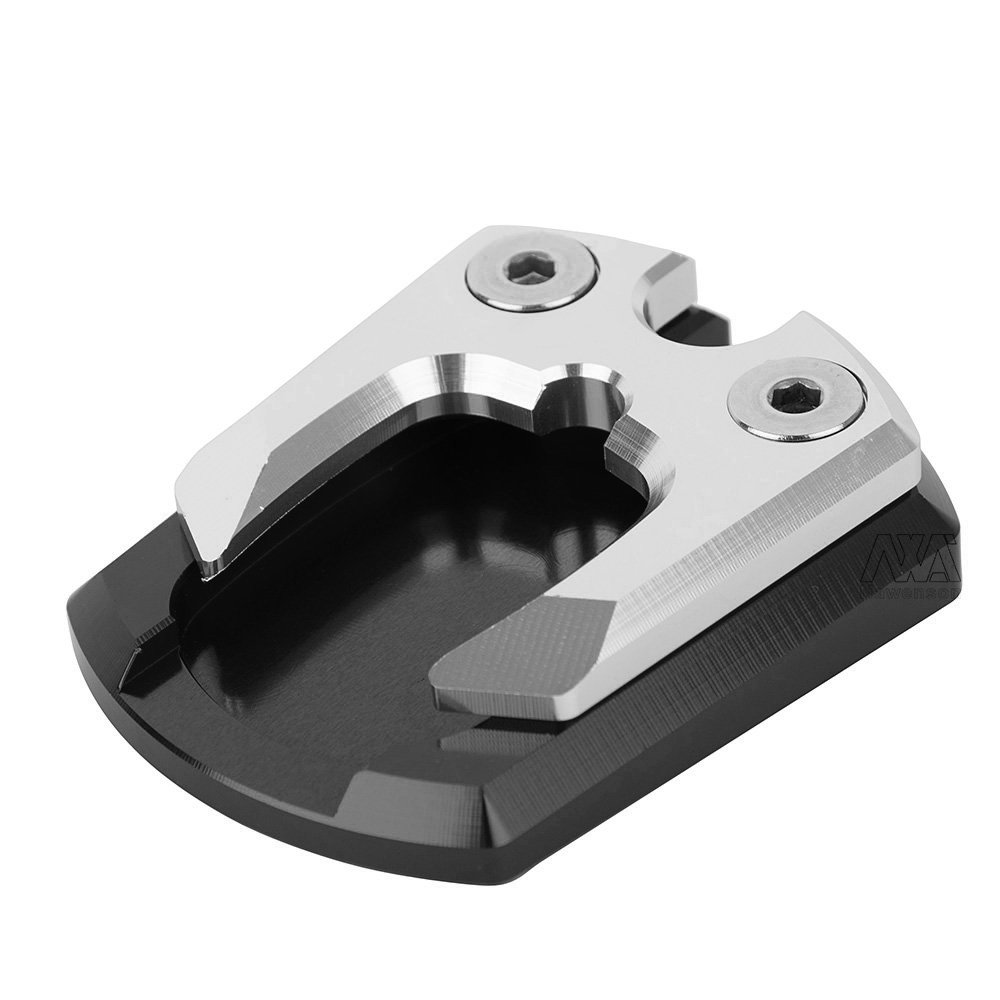 YKSM Moto CNC Cavalletto Cavalletto Laterale Cavalletto Estensione Ingranditore Pad per Yamaha Xmax 125 250 300 X-Max XMAX300 XMAX250 2017-2021 2019 (Color : Blue