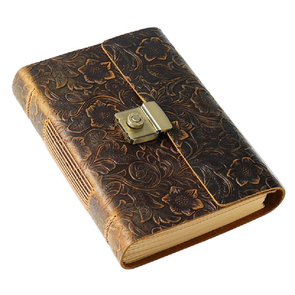 Journal de voyage en cuir antique pour l'enregistrement de la vie quotidienne