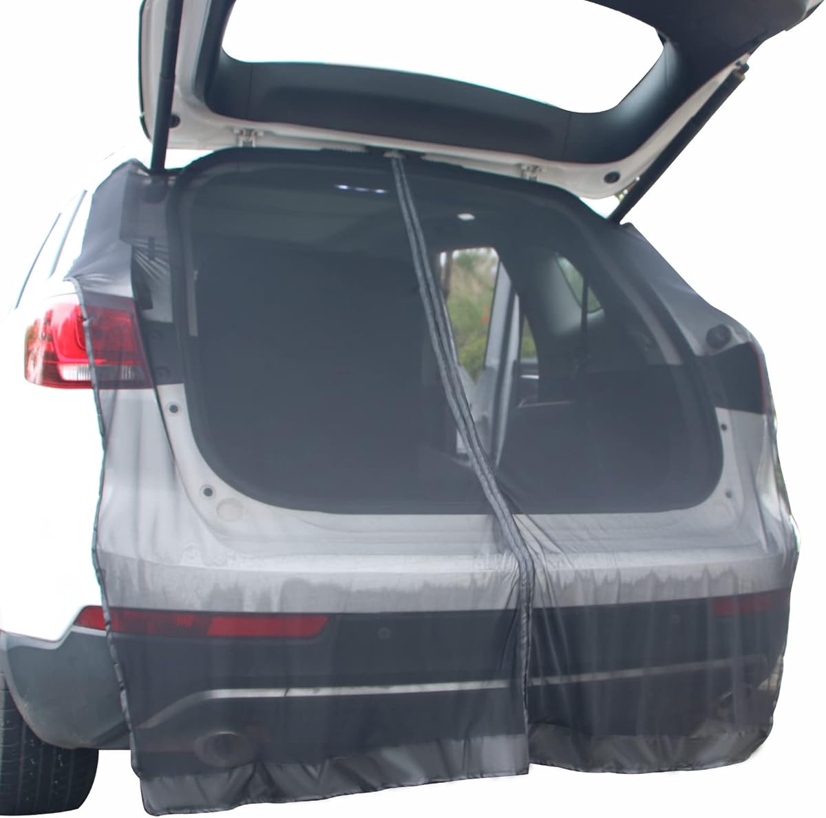 Car Tailgate Mesh Screen for SUV Van, Breathable Magnetic Car Screen for Tail Gate Hatch Camping Gear Accessories