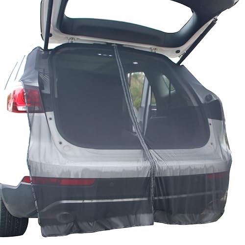 Car Tailgate Mesh Screen for SUV Van, Breathable Magnetic Car