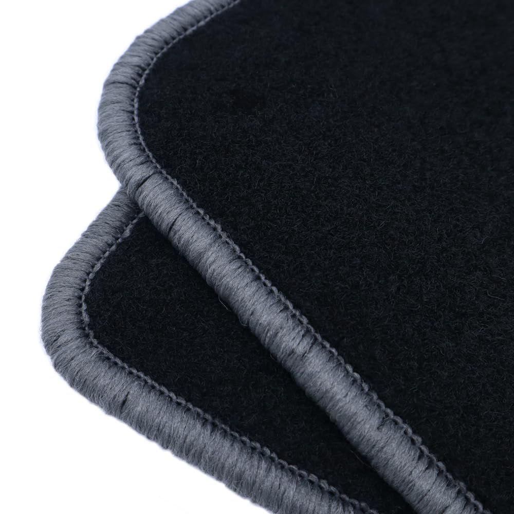 Alfombra A Medida Maserati Levante 5Pz Ribete Gris Oscuro