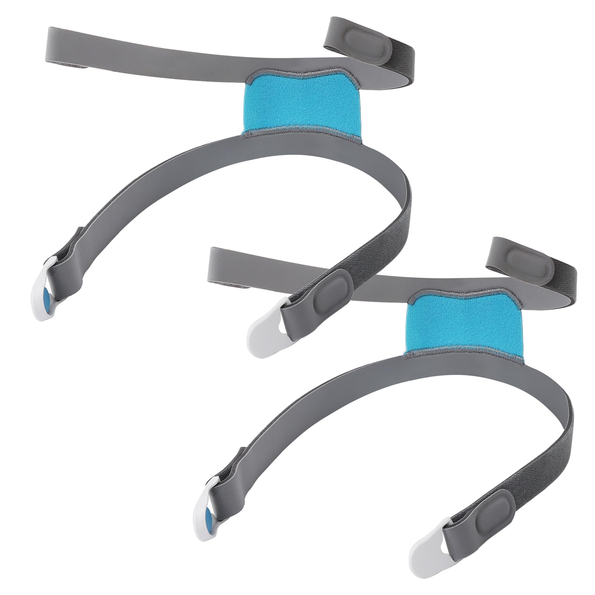 Royal Flag 2 Pcs F30i Headgear Strap Fit with 4pcs Magnetic Clips for Airfit F-30i, Stronger Elasticity Fully adjustable Replacement Headgear Straps
