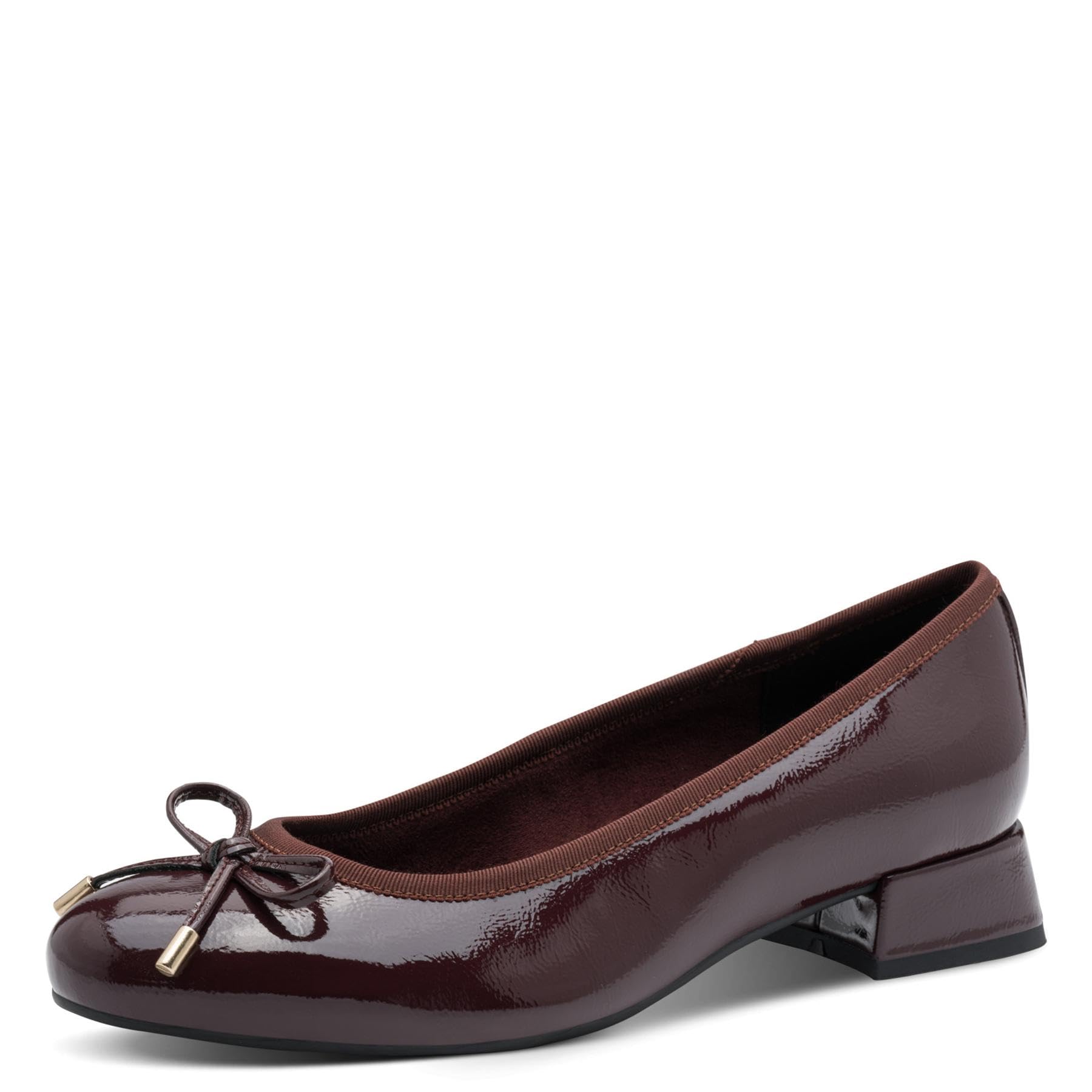 MARCO TOZZI Women's 2-22208-43 Pumps, Bordeaux Pat, 39 EU