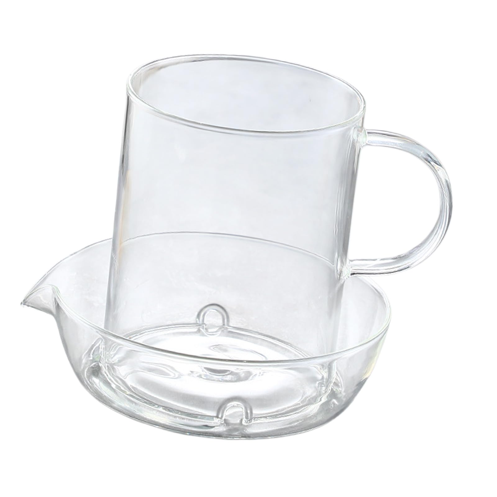 Cuiseur à bacon en verre borosilicate avec égouttoir à graisses pour micro-ondes