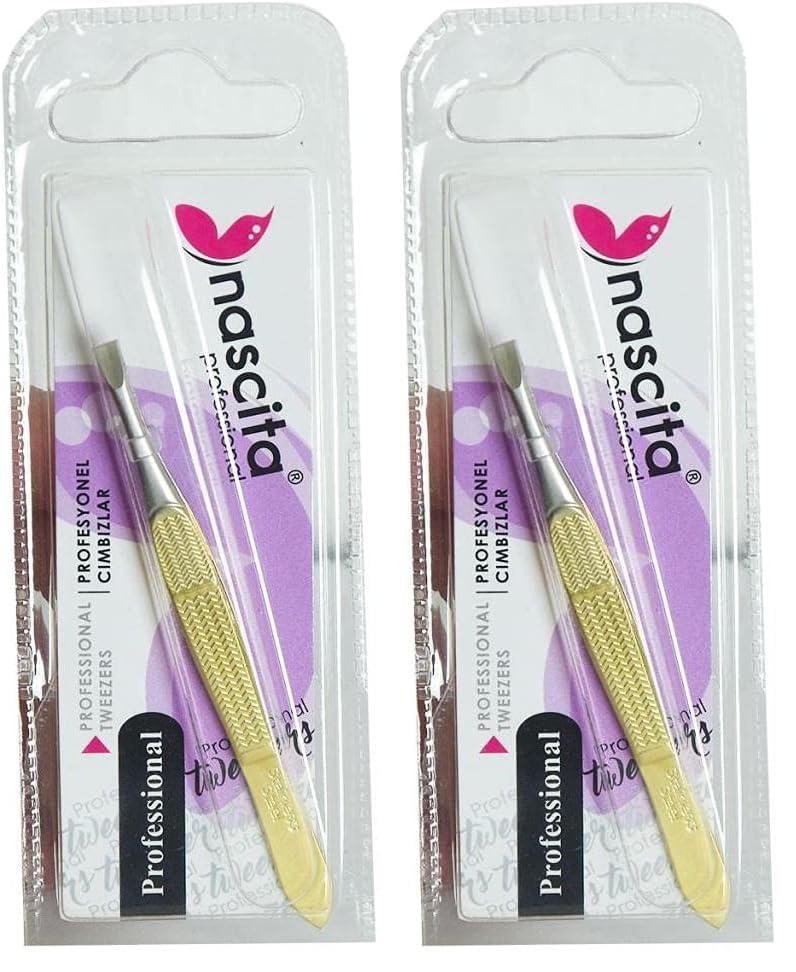 Nascita Yarım Sarı Mat Cımbız 2li paket