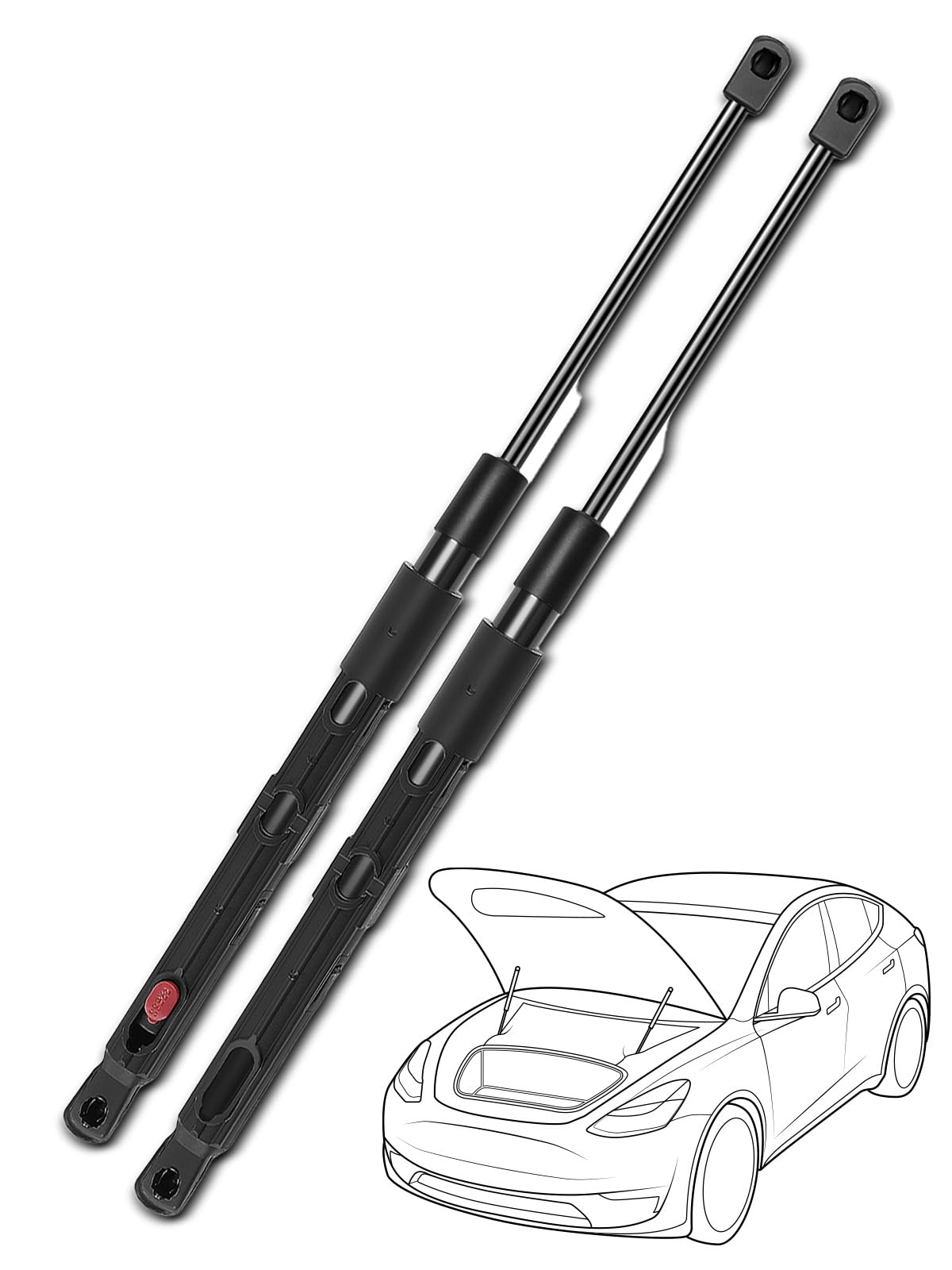 Amazon.com: Set of 2 Front Hood Lift Support Gas Struts Spring for