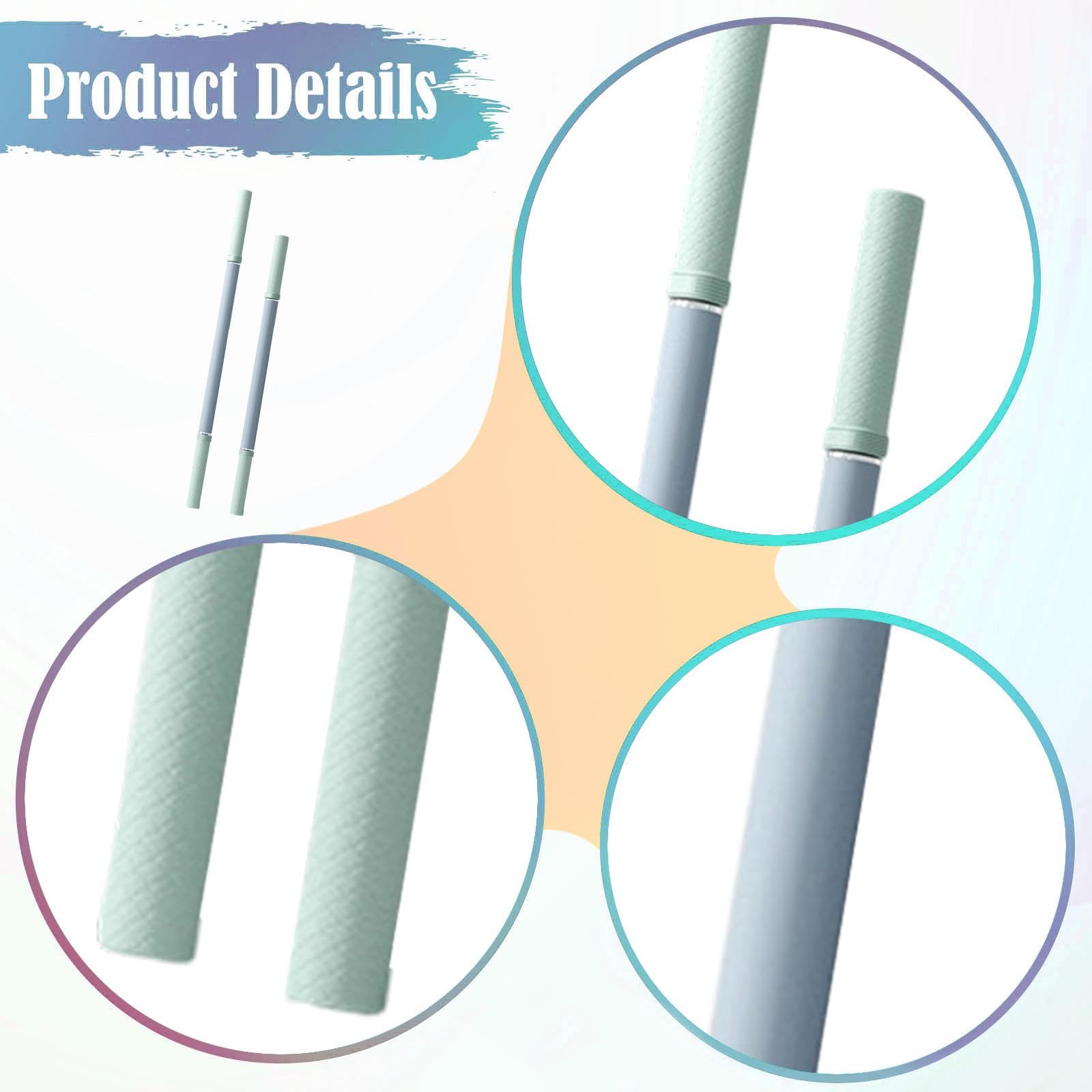 rockible 2 Stück Massagerollen Sticks, Wadenrolle, Hand Dehnungsgerät für Gesäß, Taille, Po Und Oberschenkel