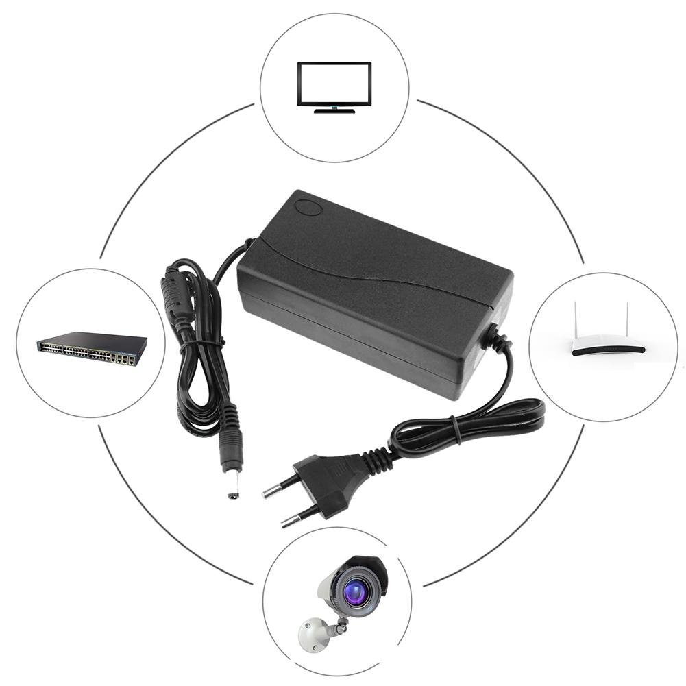 Alimentatore 24 V Din Adattatore AC/DC 24V DC 2000mA Alimentatore Con Connettore 5.5mm Amperometro DC