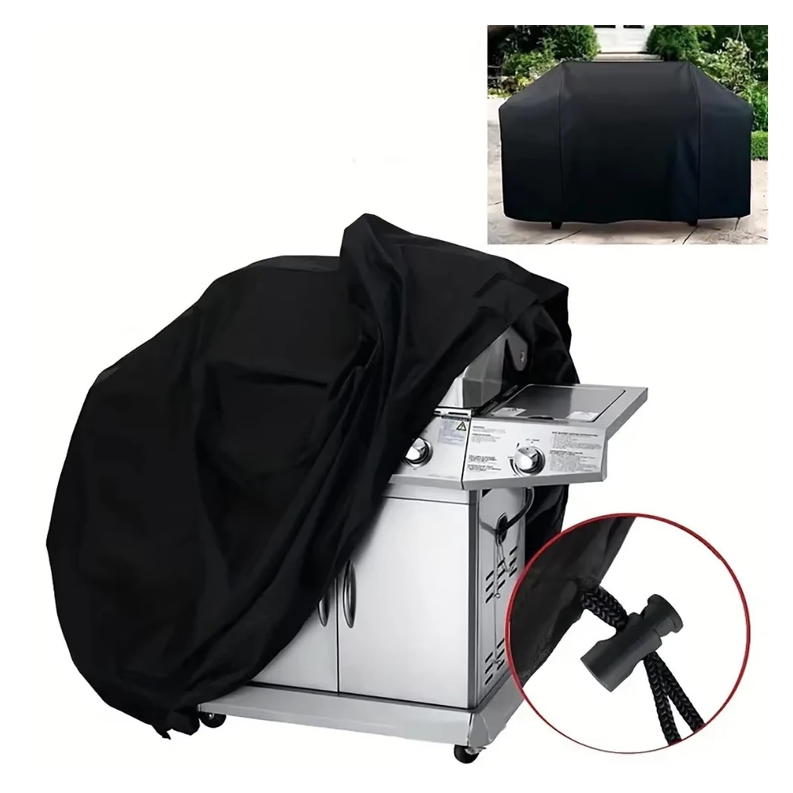 Funda para Barbacoa Cubierta de Barbacoa for Parrilla, Cubierta Gruesa Impermeable a Prueba Polvo, for Exteriores(60x100x150cm)