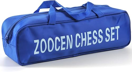 Miniatura 7 de Juego de ajedrez – Piezas de ajedrez de plástico y tablero de ajedrez de vinilo enrollable verde juego de ajedrez plegable (con extra Queen)