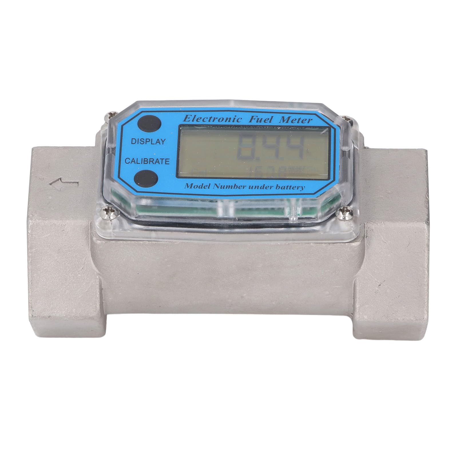 Medidor de flujo de turbina digital, 1,5 pulgadas, 25-150 l mínimo, acero inoxidable