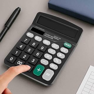 Desktop Calculator Anti-Glare Shock Absorption Button, Automatic Sleep, A Must for Offices and Schools