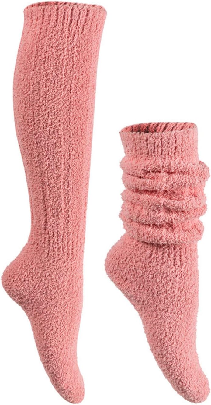 Thigh Knee High Thermal Women Warm Long Winter Sock Boot Mid Calf Stocking Wool Knit Solid Long Leg Warmers Socks