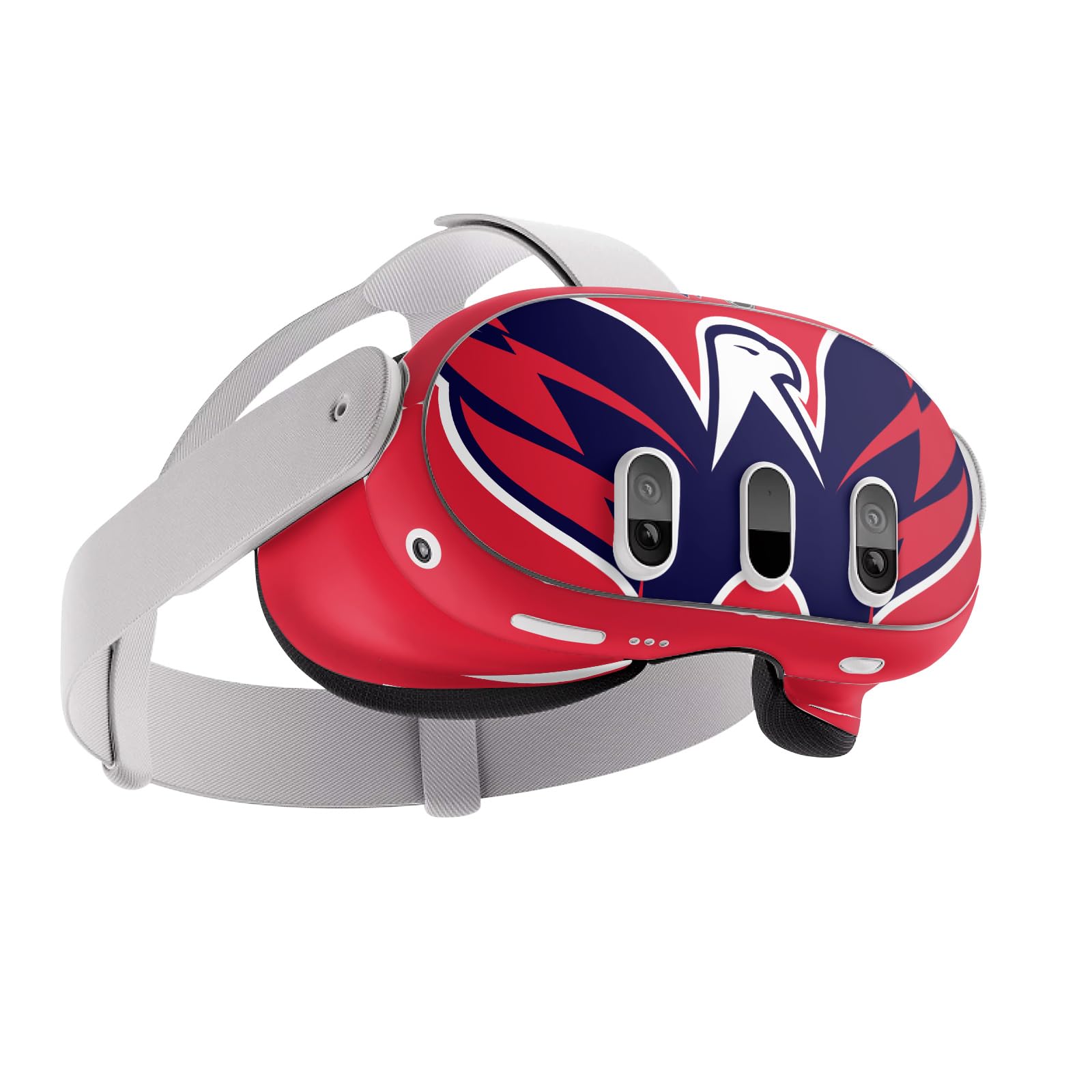 Head Case Designs Officially Licensed NHL Oversized Washington Capitals Vinyl Sticker Skin Decal Cover Compatible with Meta Quest 3