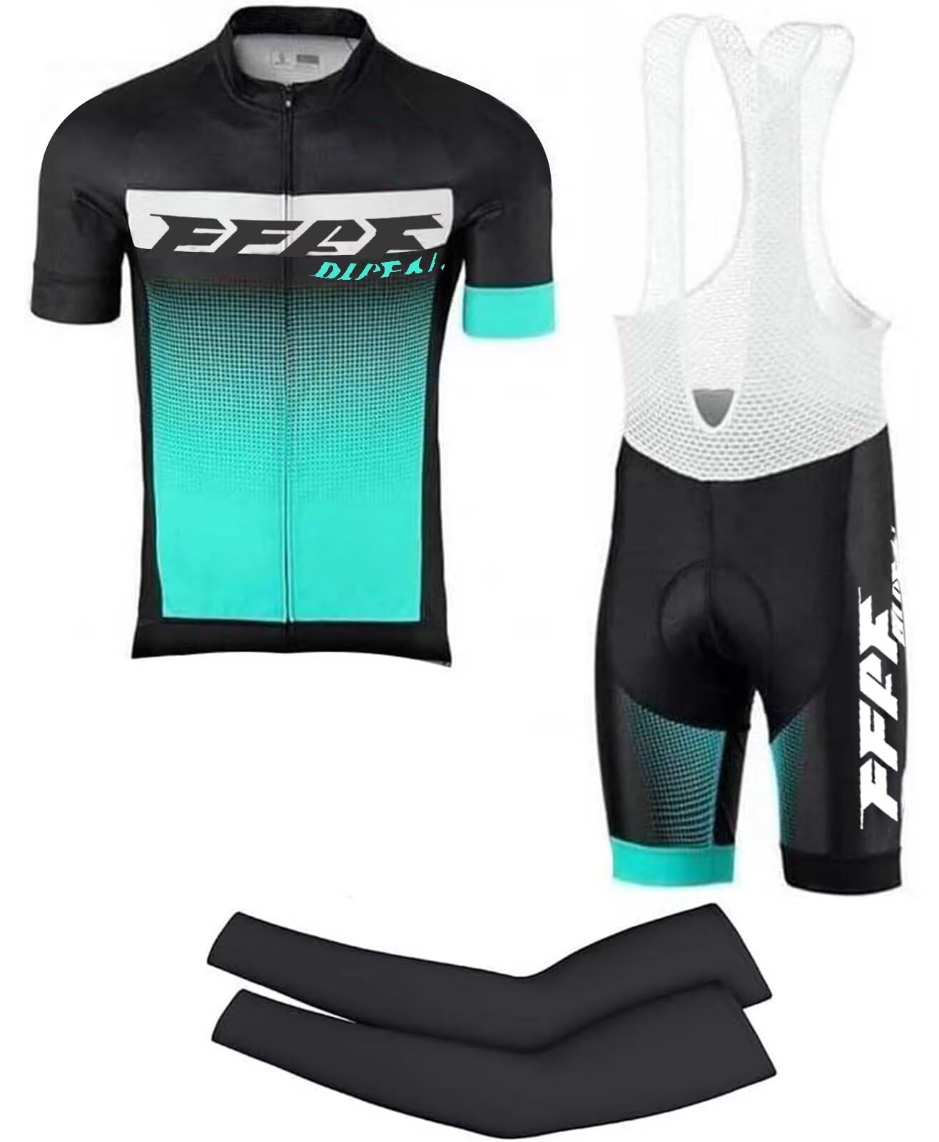 Vêtements Cyclisme Pro Homme Tenue Cycliste Manche Courte, Été Jerseys VTT et Cuissard à Bretelle avec 9D Coussin Gel, Cycling Route Respirant Séchage Rapide (Bleu,3XL)