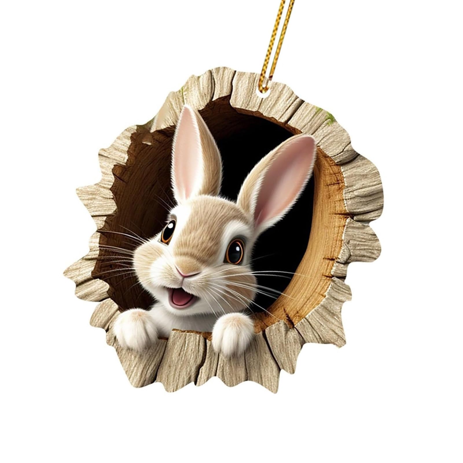 Easters Themed Rabbits Hanging Decors Enhances Holiday Atmospheres Delicate Rabbits Display Ornament Acrylic Texture Colorful Easters Hanging