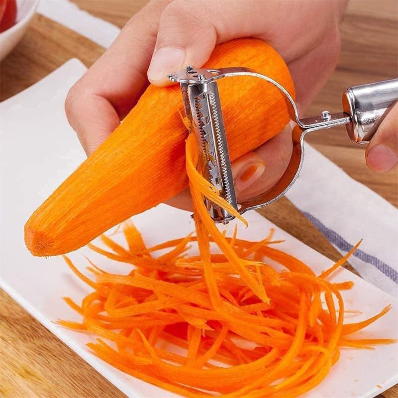 Stainless Steel Carrot Potato Fruit Peeler Durable Razor Sharp Cutter Shredder Slicer Vegetable Julienne Peeler 3