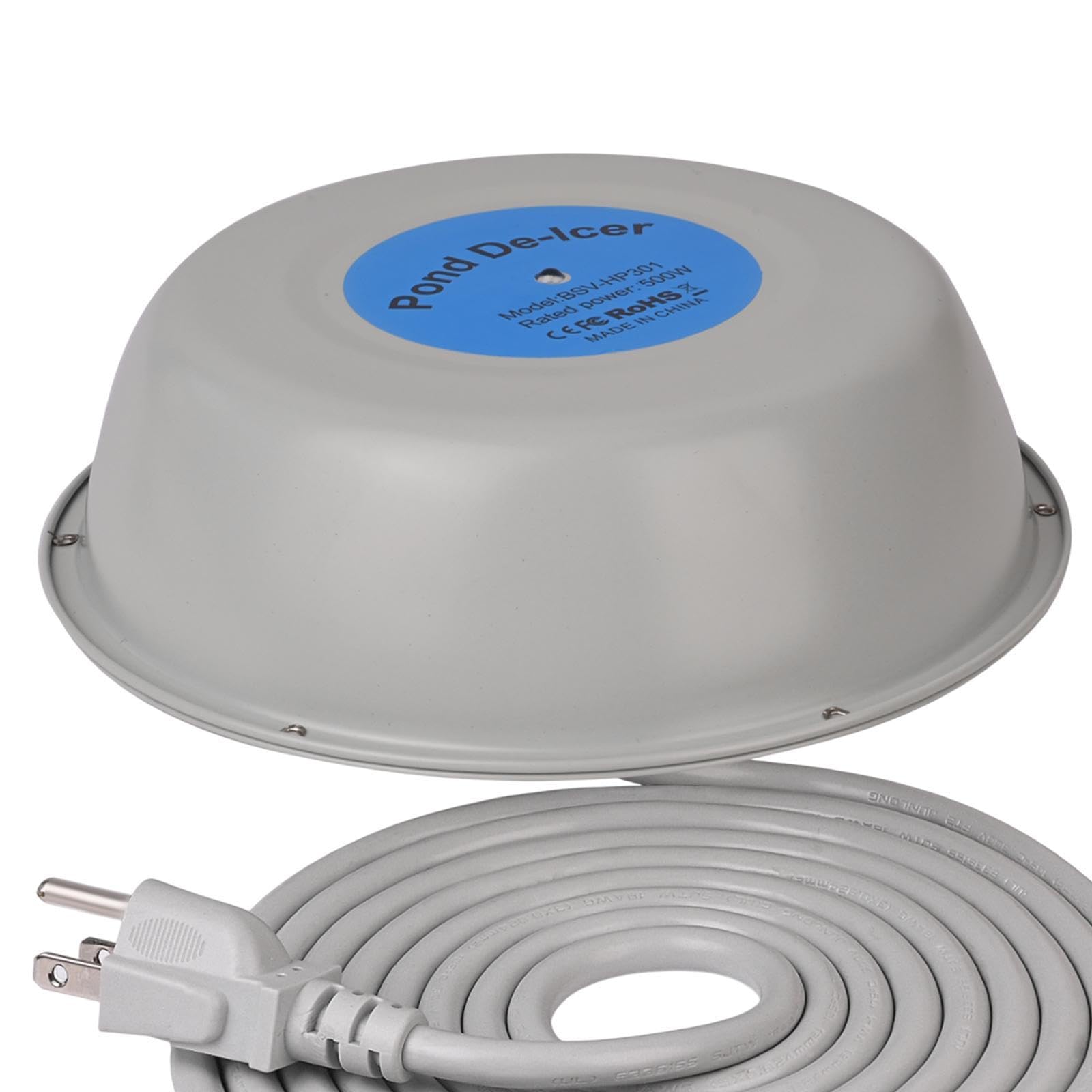 Winter Outdoor Pond Heater Thermostatically Controlled Pond Deicer for Patio 500 W-image-15