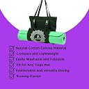 Serveuttam Yoga Mat Bag - Designed for Yoga Equipment | Easy to Carry Mat, Blocks, Phone | Stylish, Breathable, Side Bag (Large, Black) gallery image