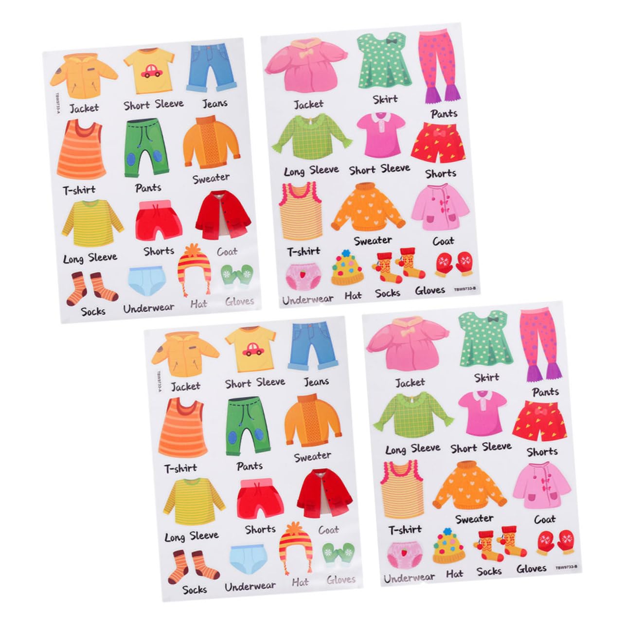 VICASKY 6sets Etichette Adesive Per Abbigliamento Di Stickers Rimovibili Per Ordinare Vestiti Etichette Decorativa Per Armadi e Scaffali Facile Applicazione e Rimozione Per Adulti