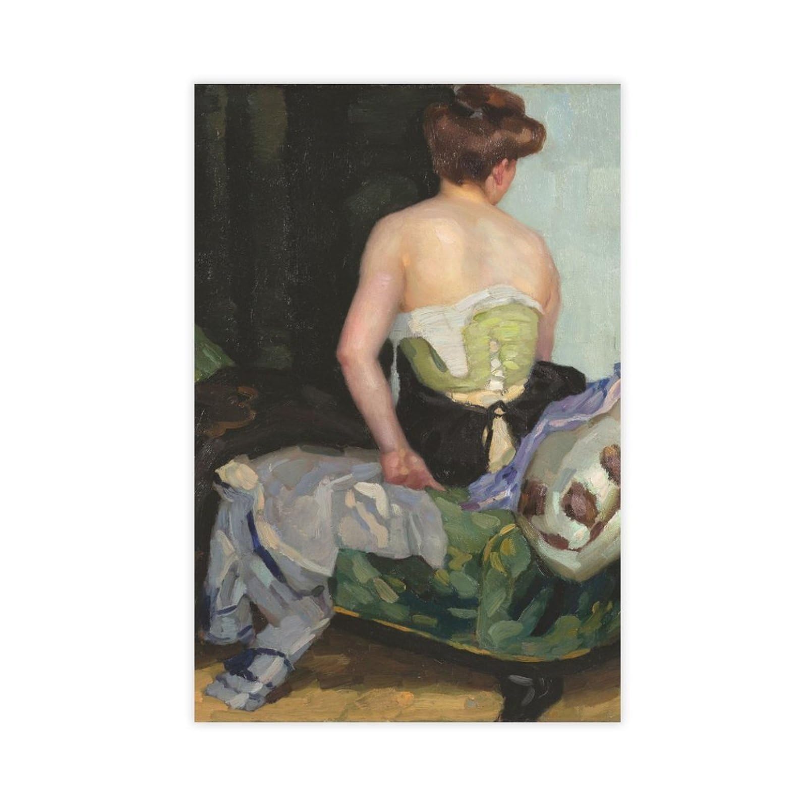 JFECTH Rückenakt Canvas Poster for Dorm Room Decor Gift