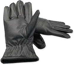 Luva Couro Sintético Lã Quente Térmica Frio Motoqueiro Par