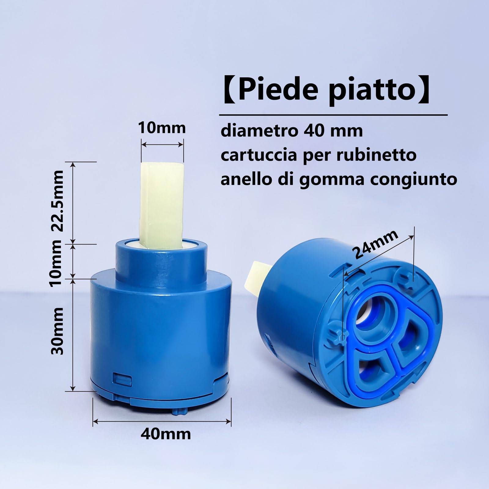 Cartrid Ceic de 40 mm de repuesto para grifo de una sola palanca, válvula de disco para cocina, fregadero, un baño y fácil de instalar