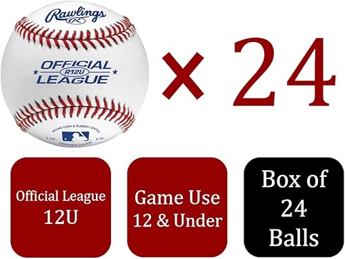 Miniatura 2 de Rawlings Youth 12U Game Play Béisbol, (caja de 24), R12USW2-24