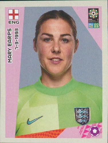 Miniatura 1 de 2023 Panini FIFA Women's World Cup Stickers #210 Mary Earps England Mini Sticker Soccer Futbol Trading Card