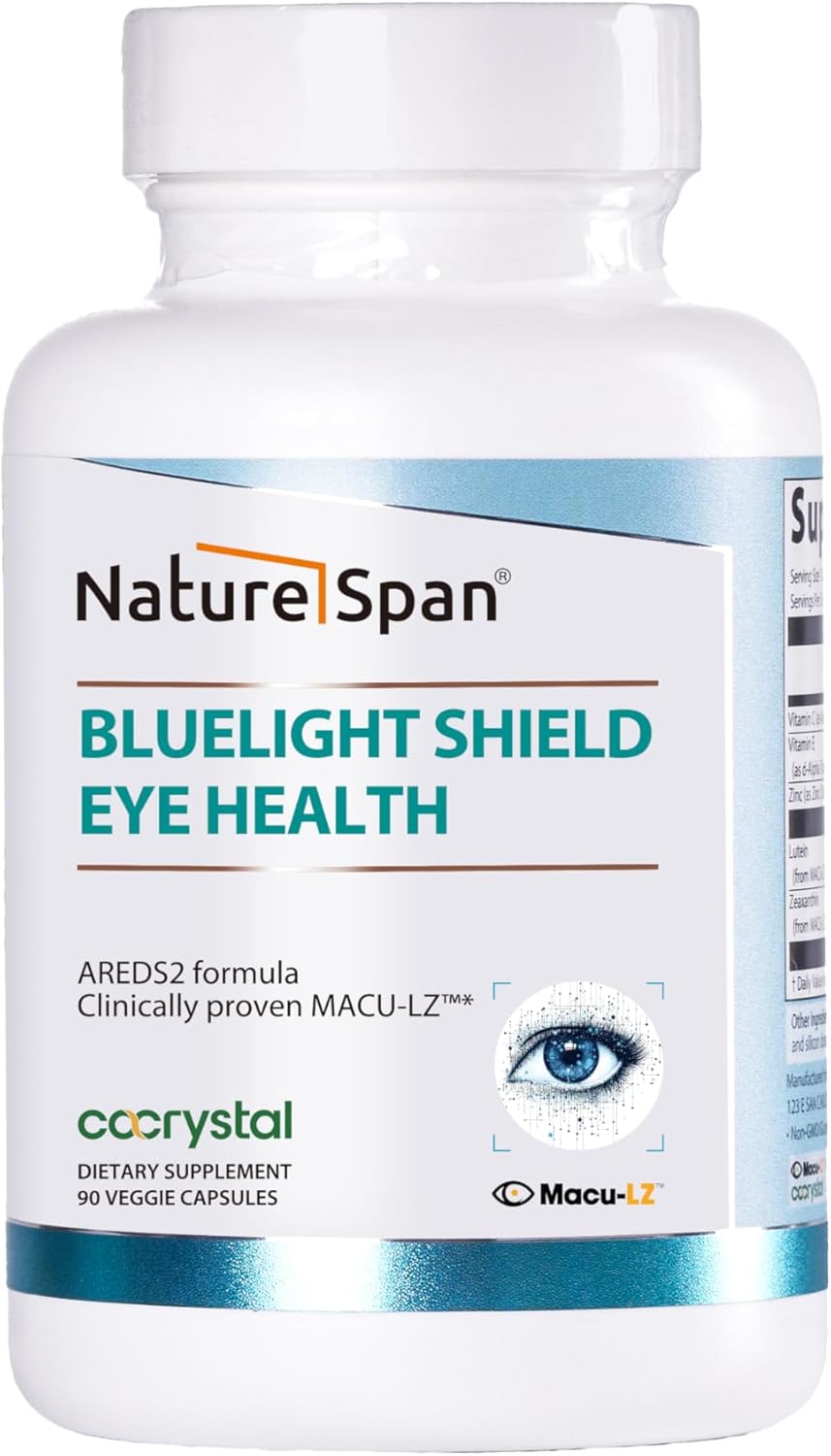 Eye Vitamin-Contains Zinc, Vitamins C, E, Lutein and Zeaxanthin to Support Eye Fatigue, Exposure to Blue Light From Electronics, Presbyopia, Nearsightedness, Dry Eye and Vision Health-90 Capsules