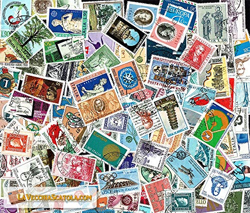 LaVecchiaScatola.com 200 Francobolli Repubblica commemorativi usati